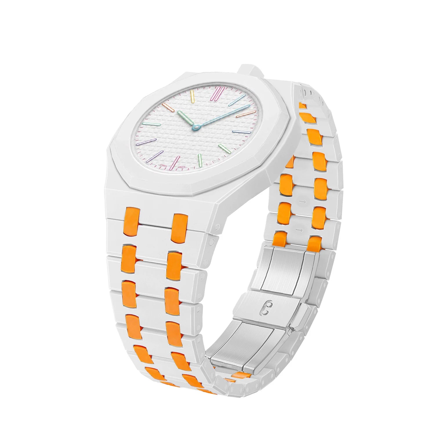 Blanc & orange