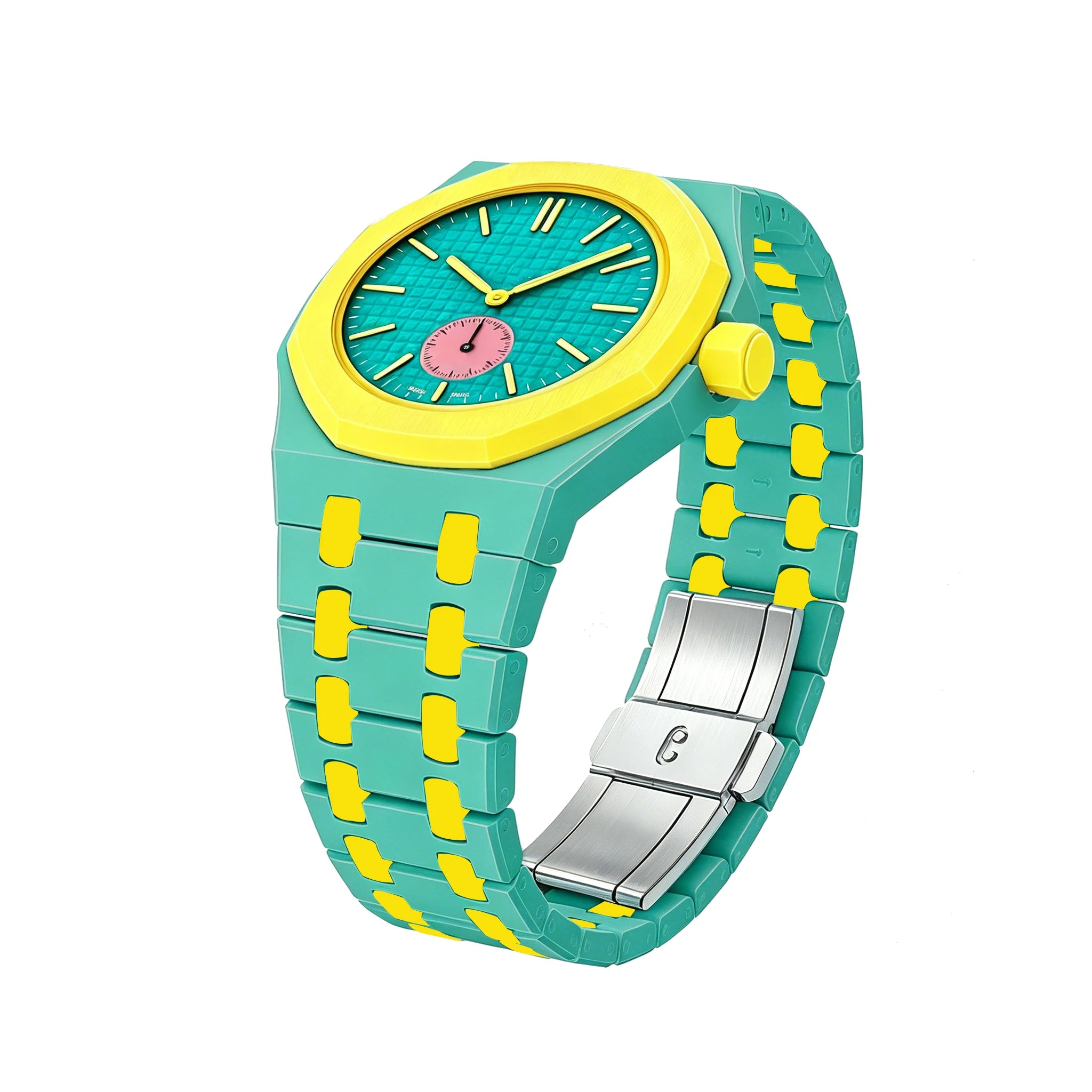 Jaune & turquoise